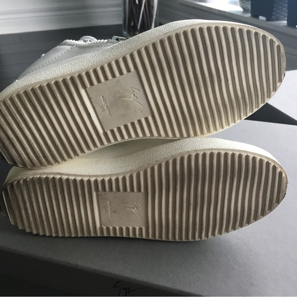 Authentic Giuseppe Zanotti Women's White High Top Sneakers Size 36.5 - Picture 5 of 5